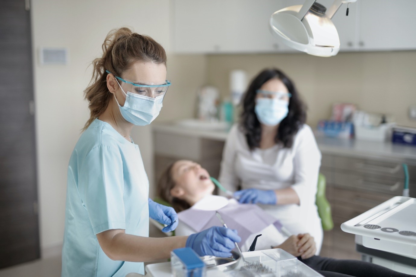 Patiënt bij tandarts